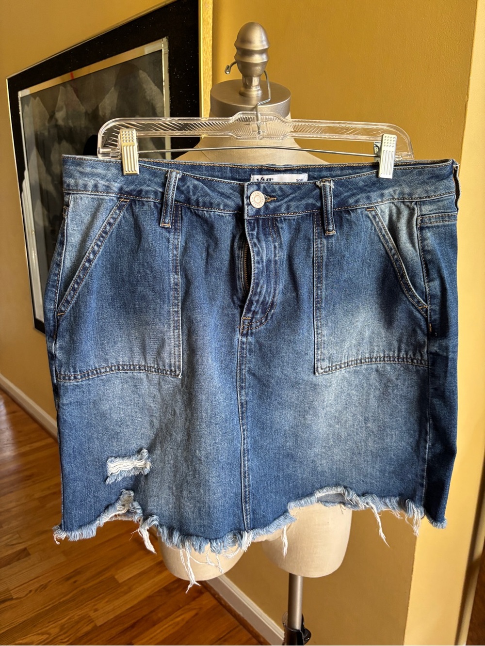 denim YMI mini skirt